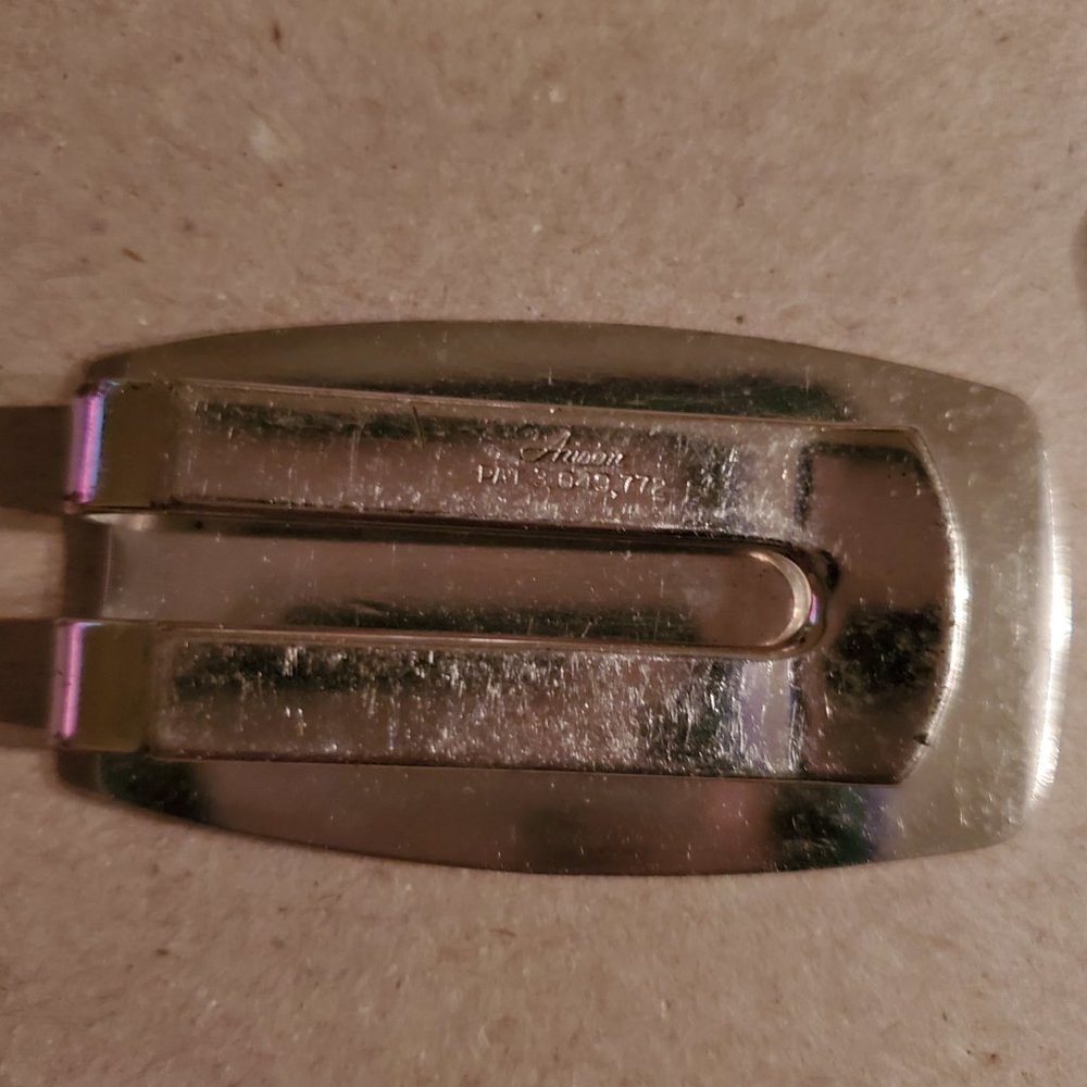 Vintage Anson Patented Airplane Tie Slide - Picture 2 of 3